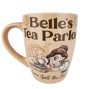 Disney Princess Belle’s Tea Parlor “Come Spill the Tea” Mug 25 oz